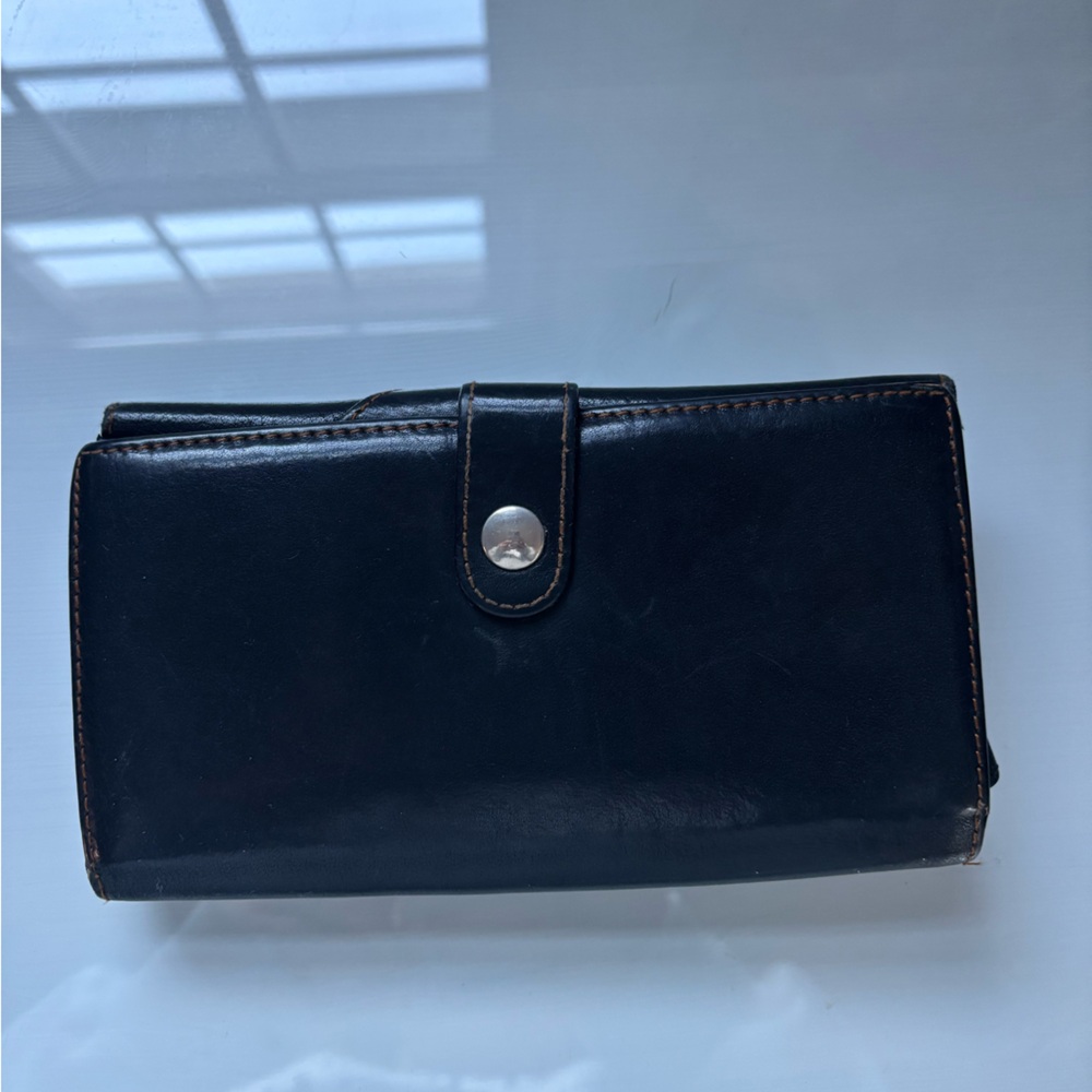 AUTHENTIC Vintage Dior Black Leather wallet/ clutch - Picture 6 of 8